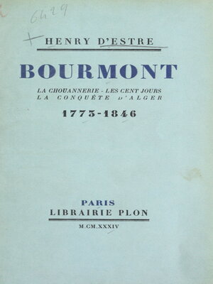 cover image of Bourmont
